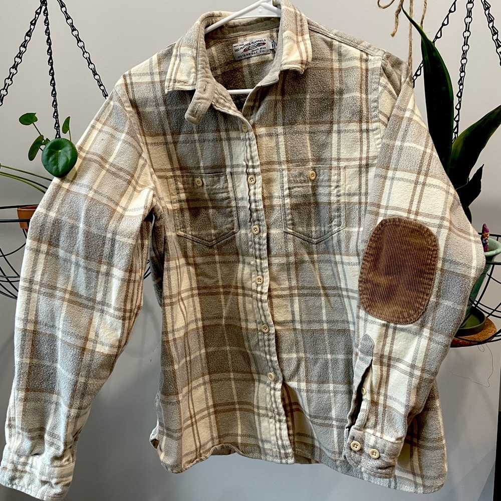 GuideBoat Co. Red Feather Flannel w Elbow Patches